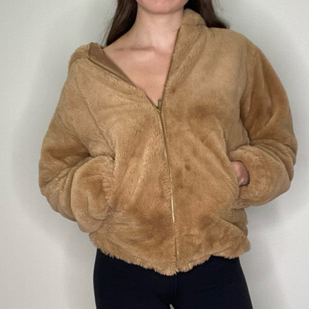 Cute faux fur jacket